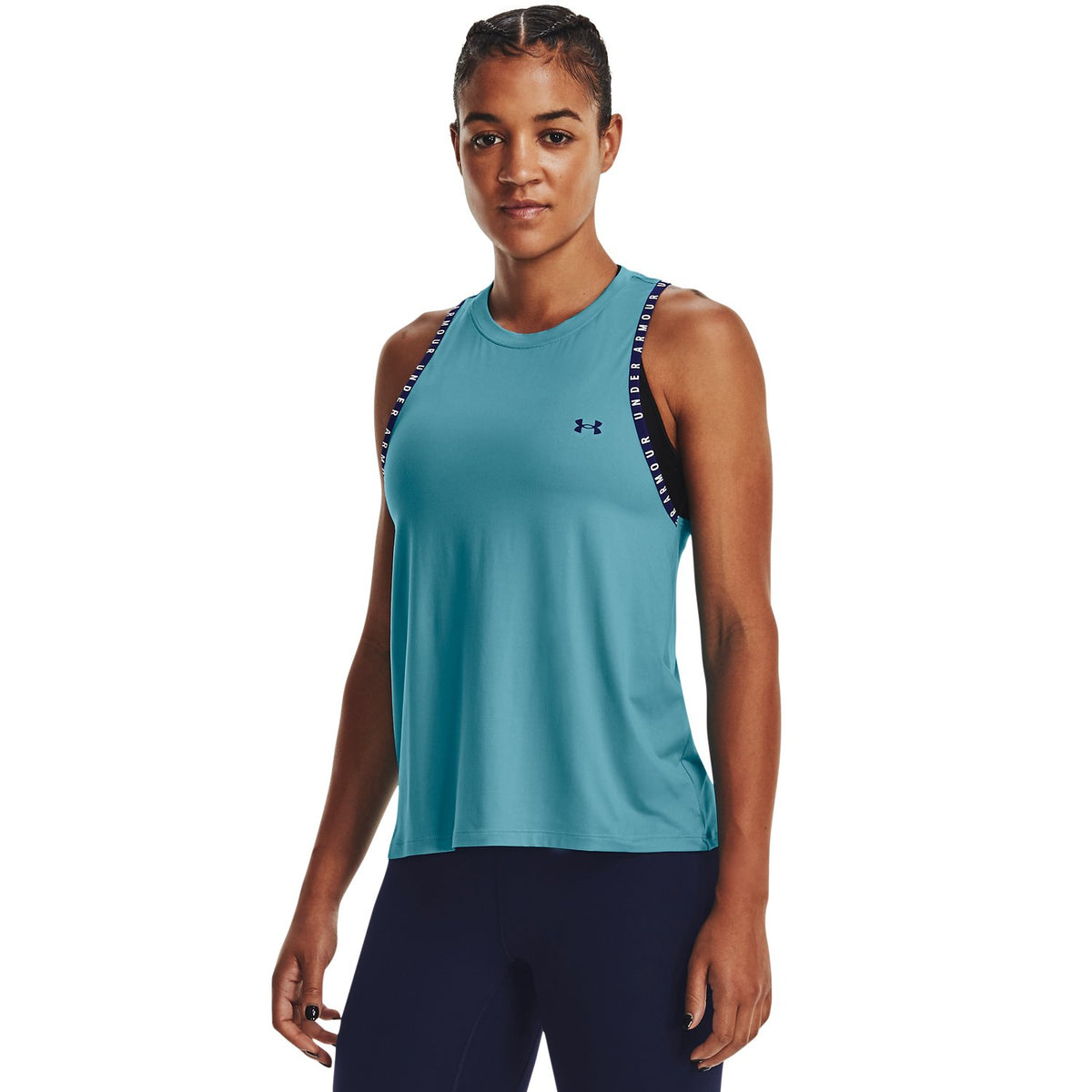 Under Armour Knockout Novelty Tank - GLBL, front on-model view
