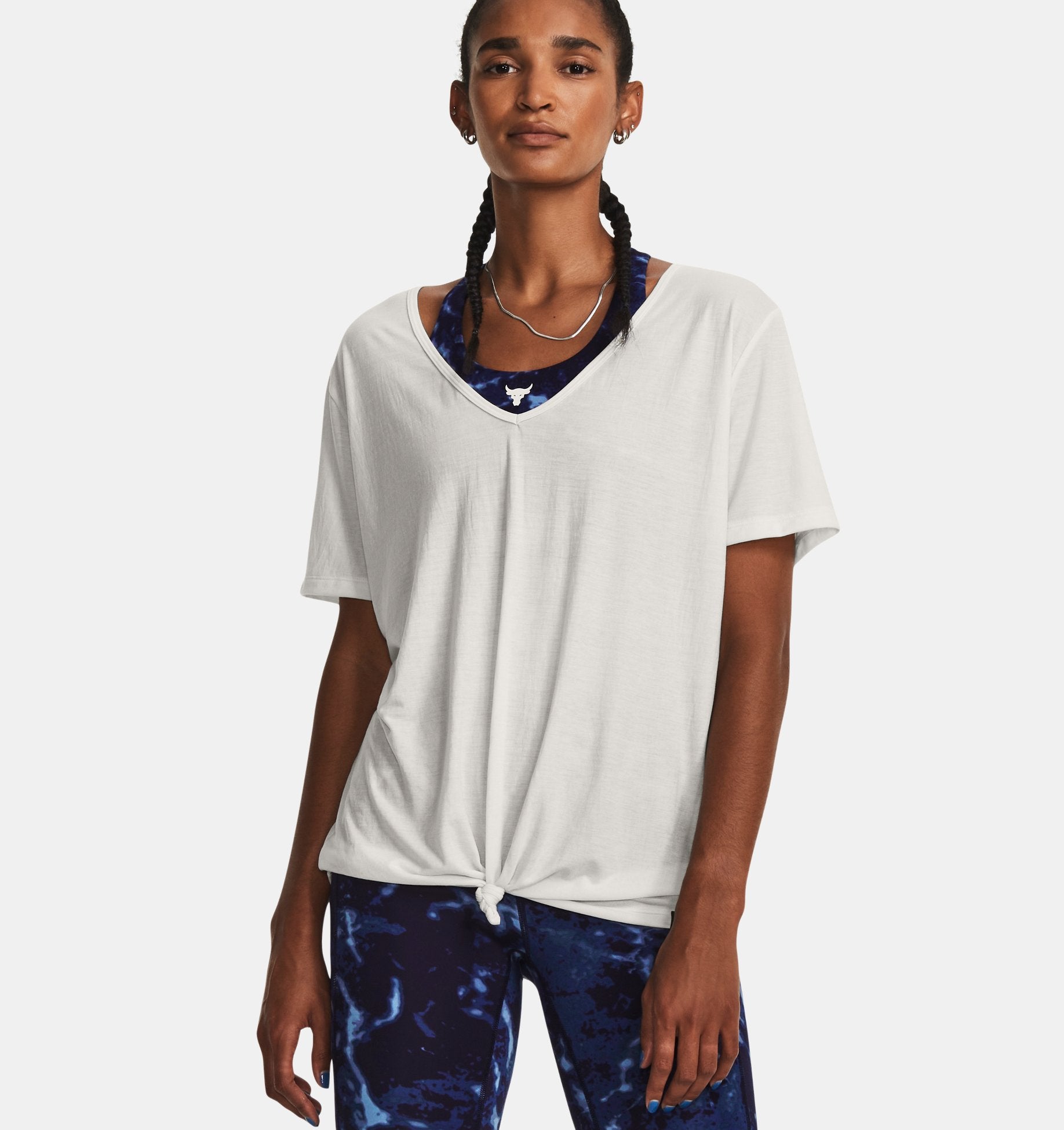 Women's Project Rock Completer Deep V T-Shirt