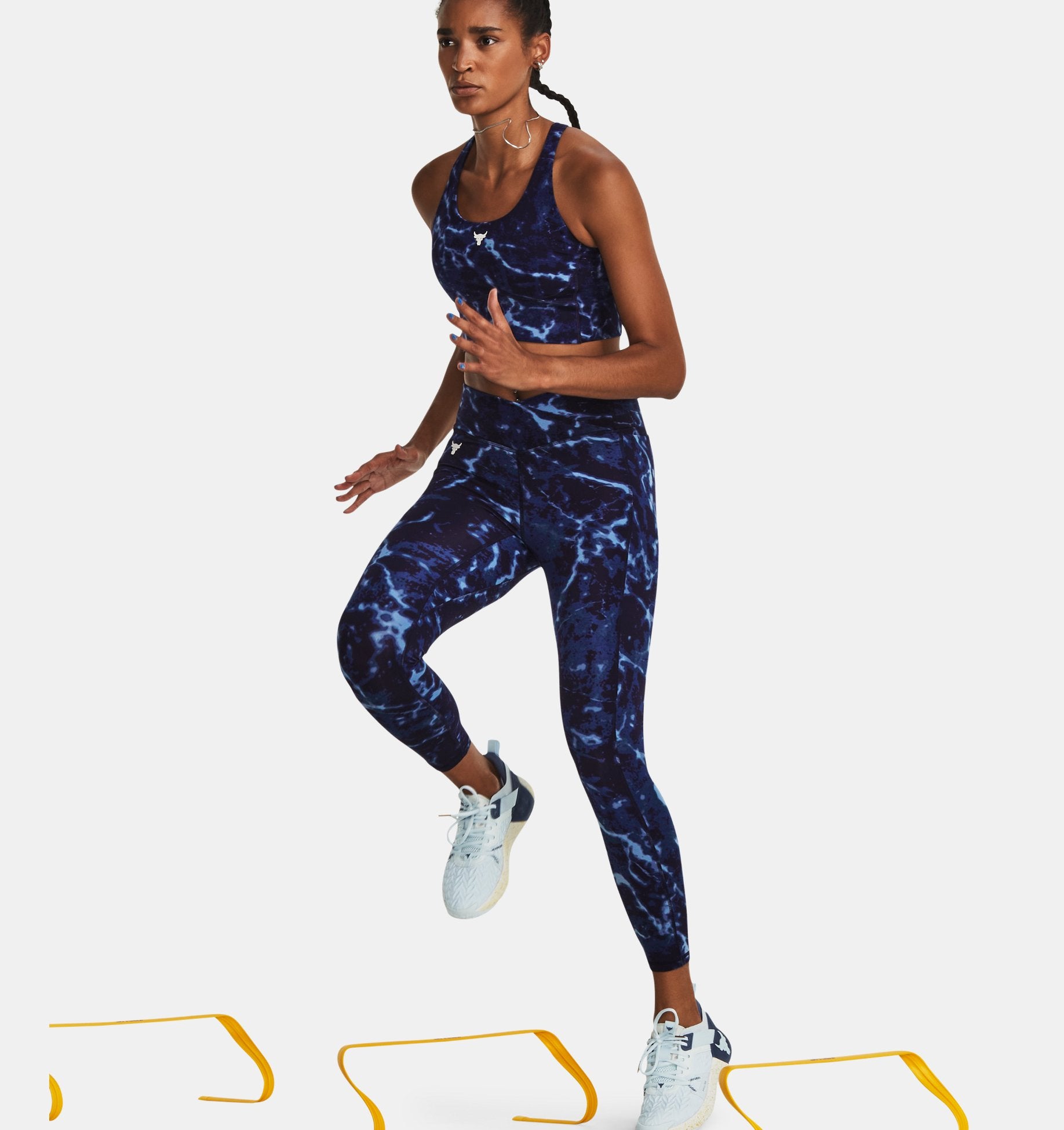 Women's Project Rock Lets Go Crossover Print Top
