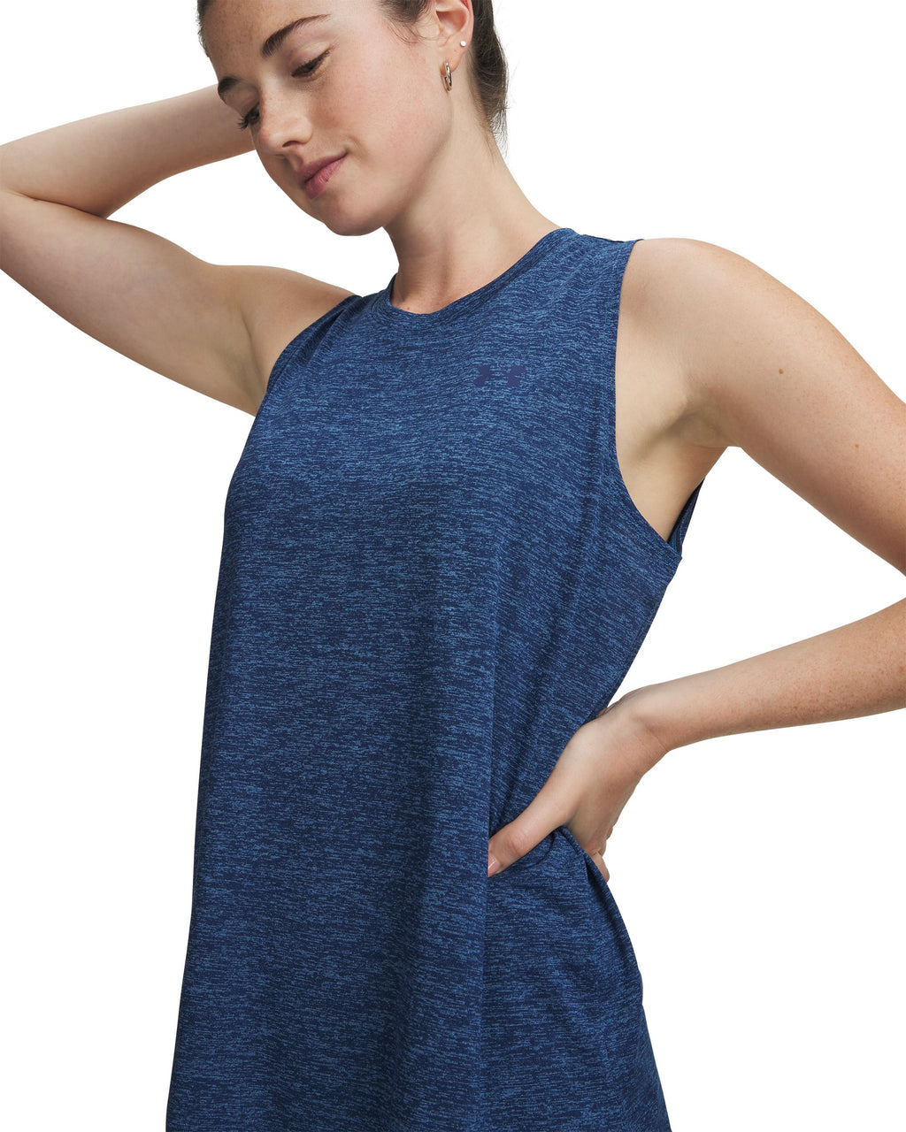 Under Armour Women's UA Tech Twist Tank - AEGEAN BLUE SIDEDET