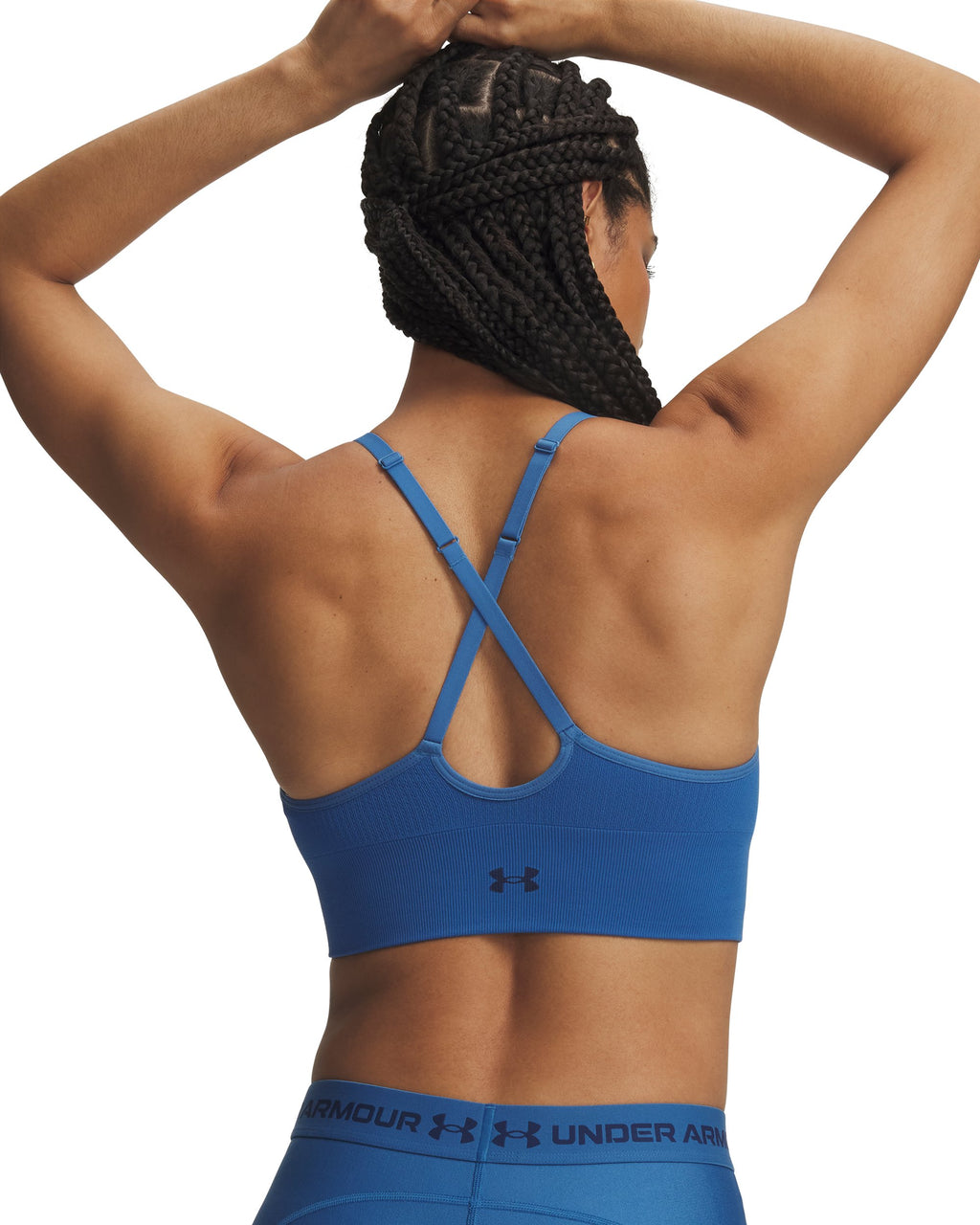 Under Armour Women's Vanish Seamless Low Sports Bra - AEGEAN BLUE BC