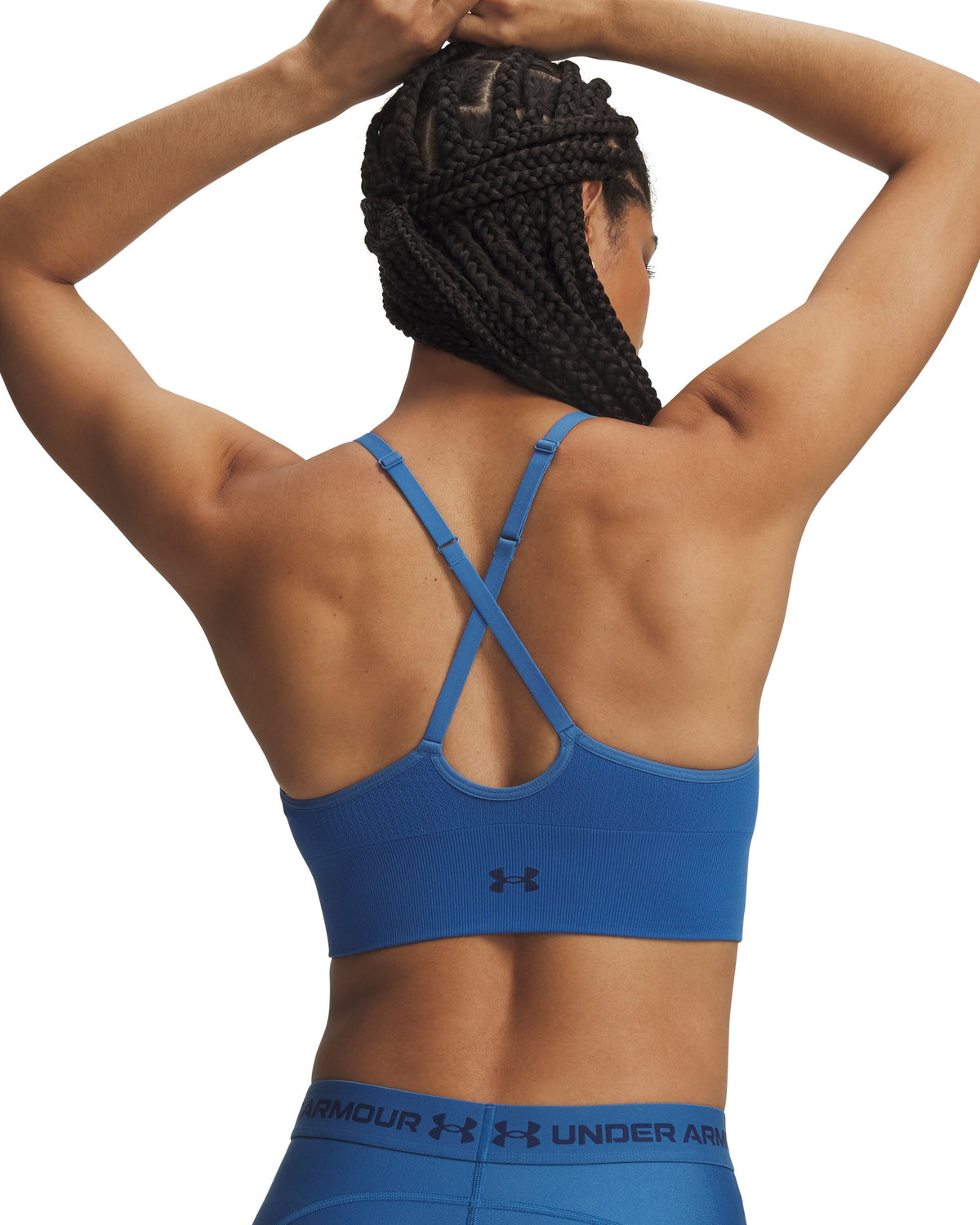 Under Armour Women's Vanish Seamless Low Sports Bra - AEGEAN BLUE BC