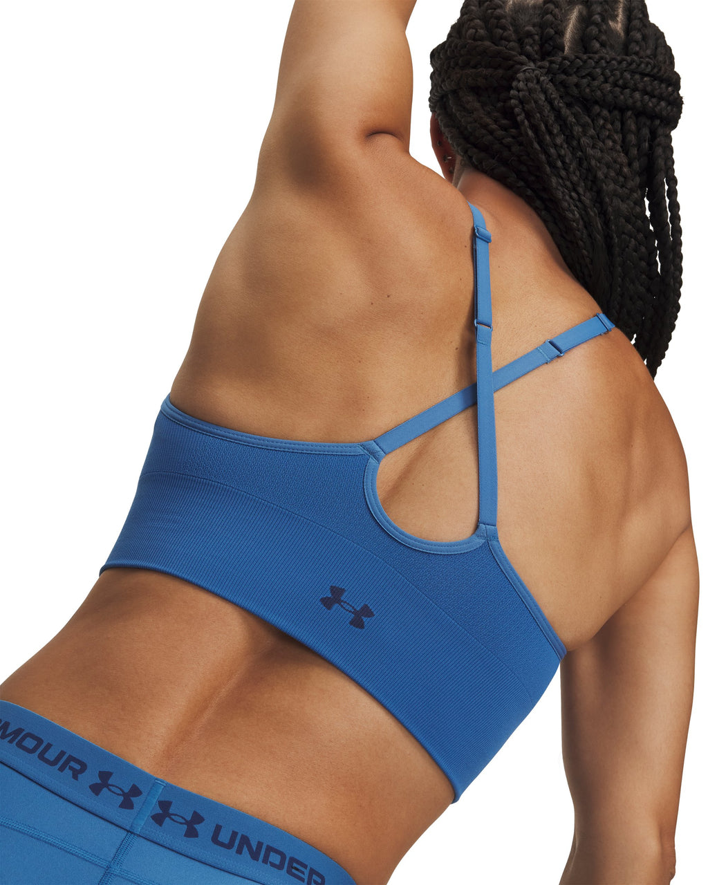 Under Armour Women's Vanish Seamless Low Sports Bra - AEGEAN BLUE BCKDET