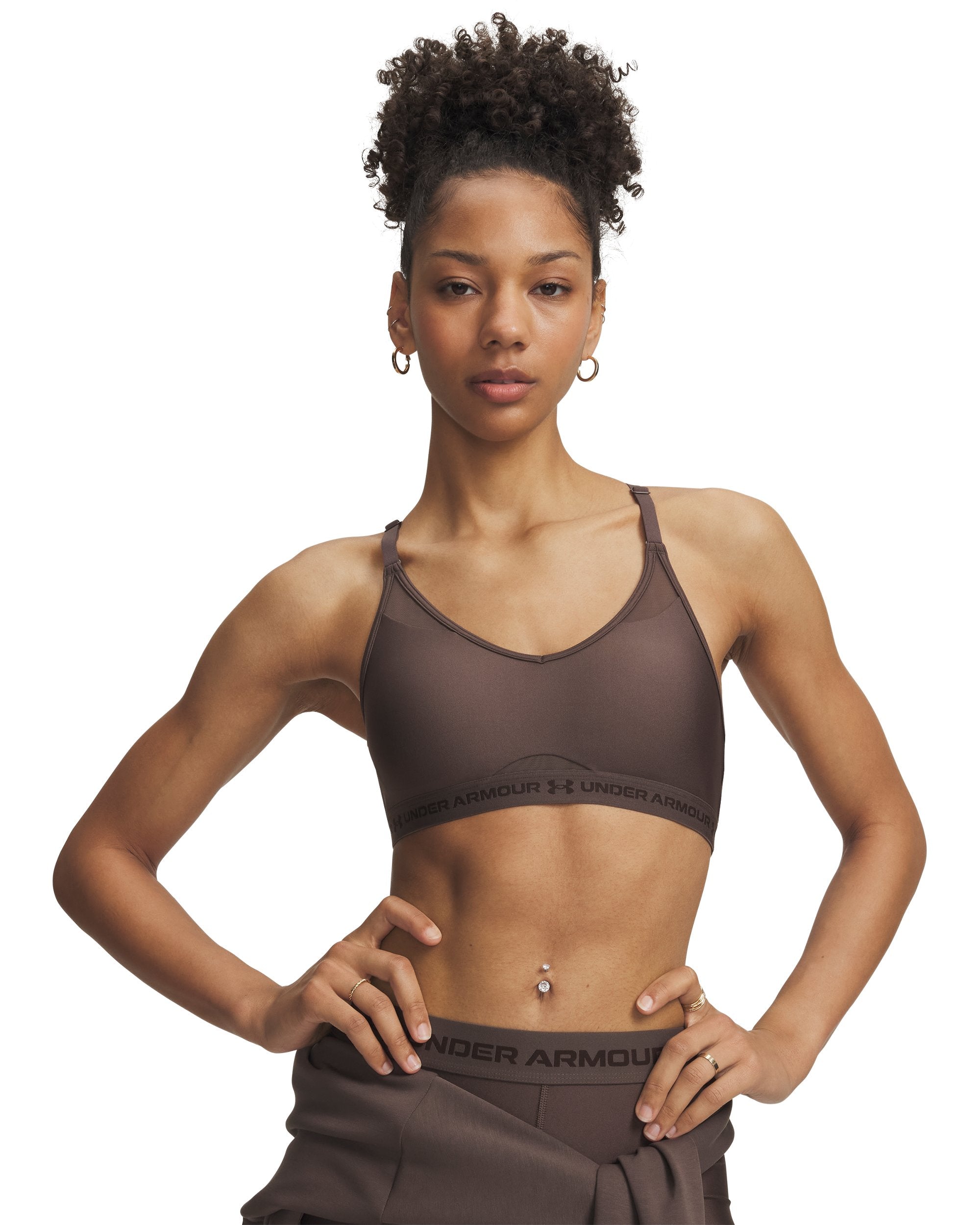 UA Women's Crossback Low Sports Bra Peppercorn