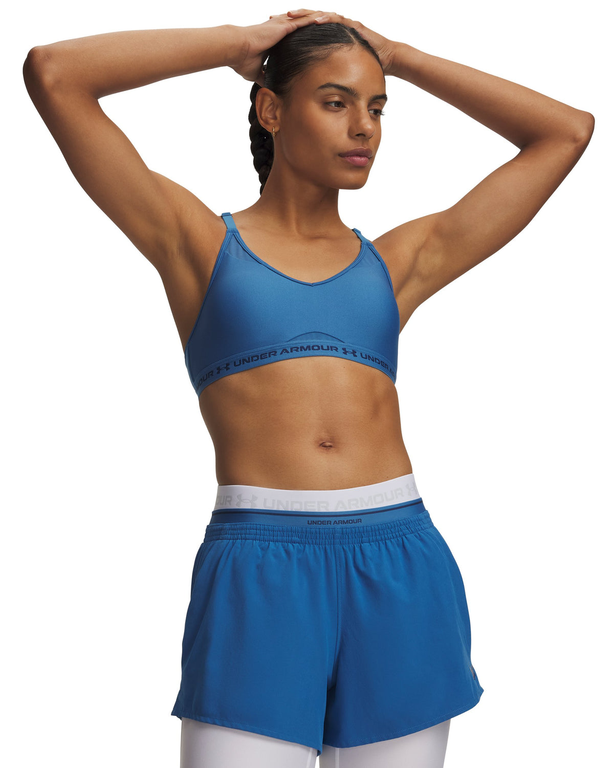 Under Armour Women's Crossback Low Sports Bra (2026) - AEGEAN BLUE FC