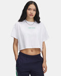 Under Armour Women's Varsity Mix Heavyweight Crop Short Sleeve