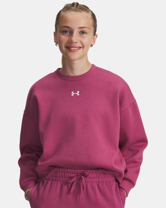 Under Armour Girls' Rival Fleece Oversized Crew