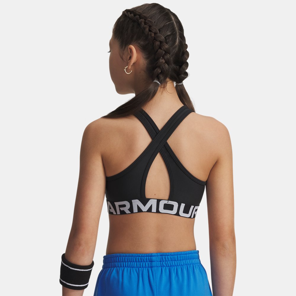 Under Armour Crossback Sports Bra Black back