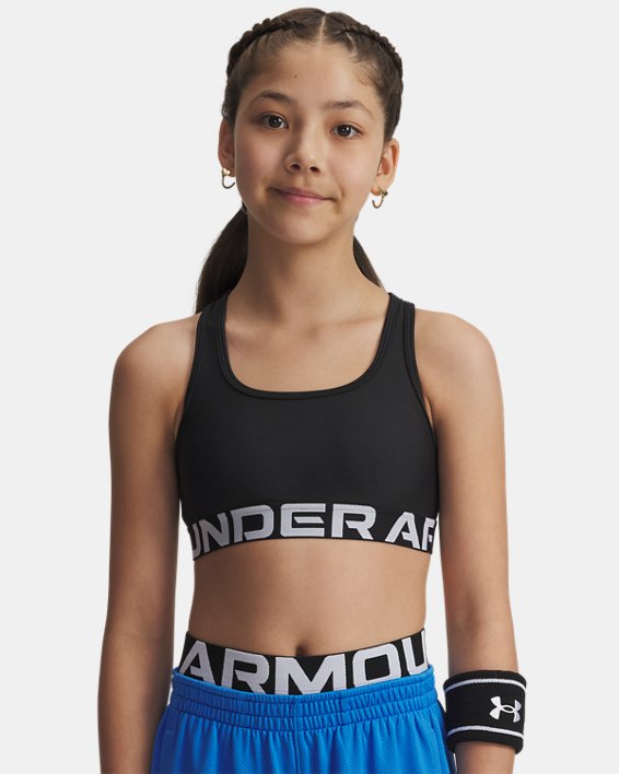 Under Armour Girls' UA Crossback Sports Bra
