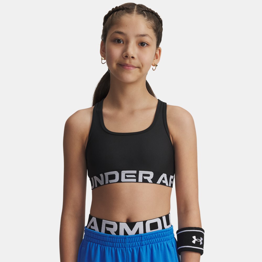 Under Armour Crossback Sports Bra Black front