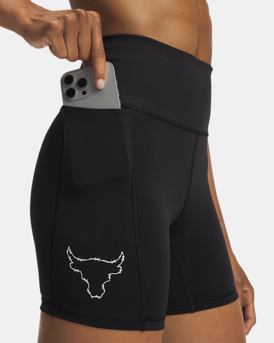 Under Armour Women's Project Rock Bike Shorts