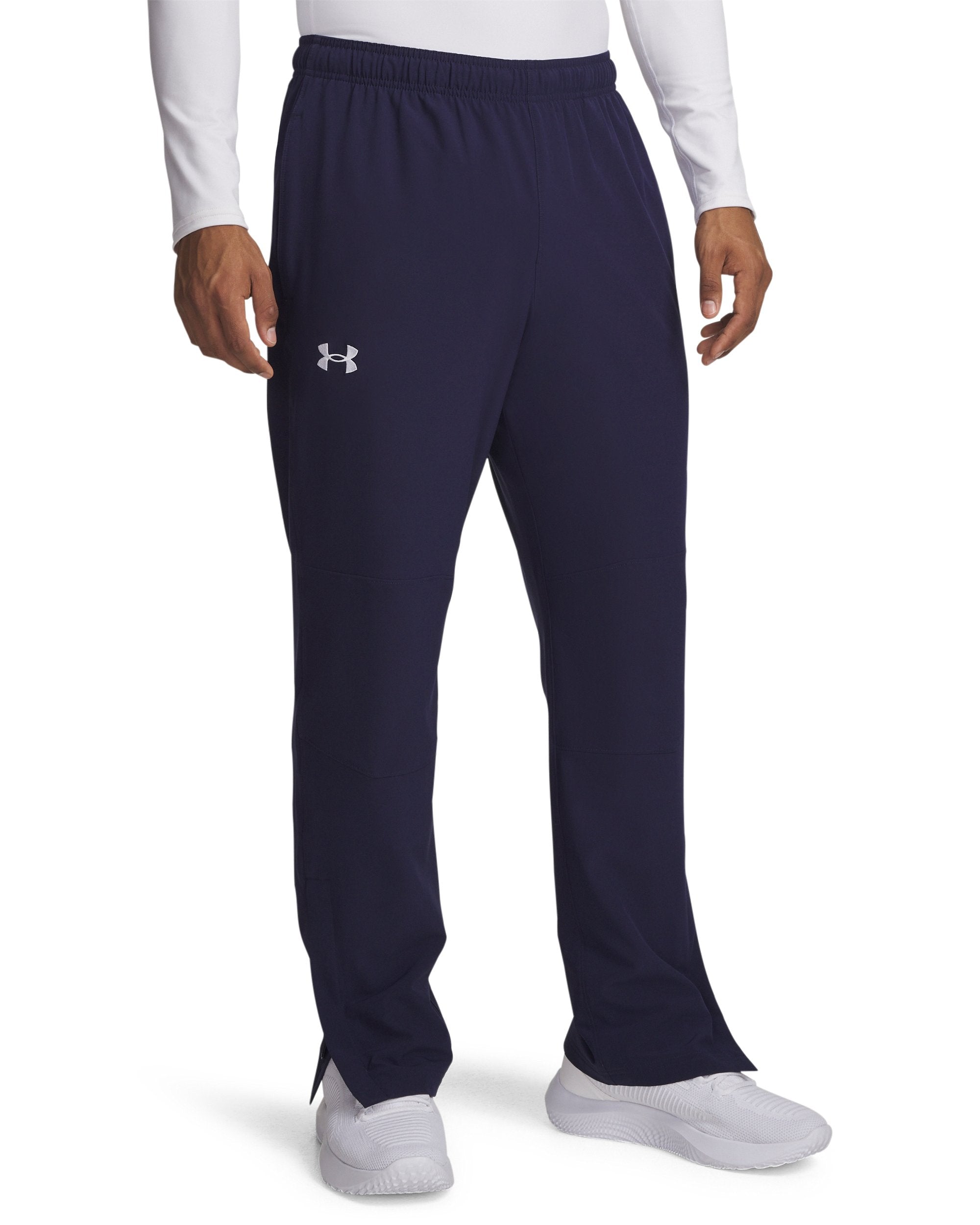 Under Armour Hockey Warm Up Men's Pants Midnight Navy/White - front