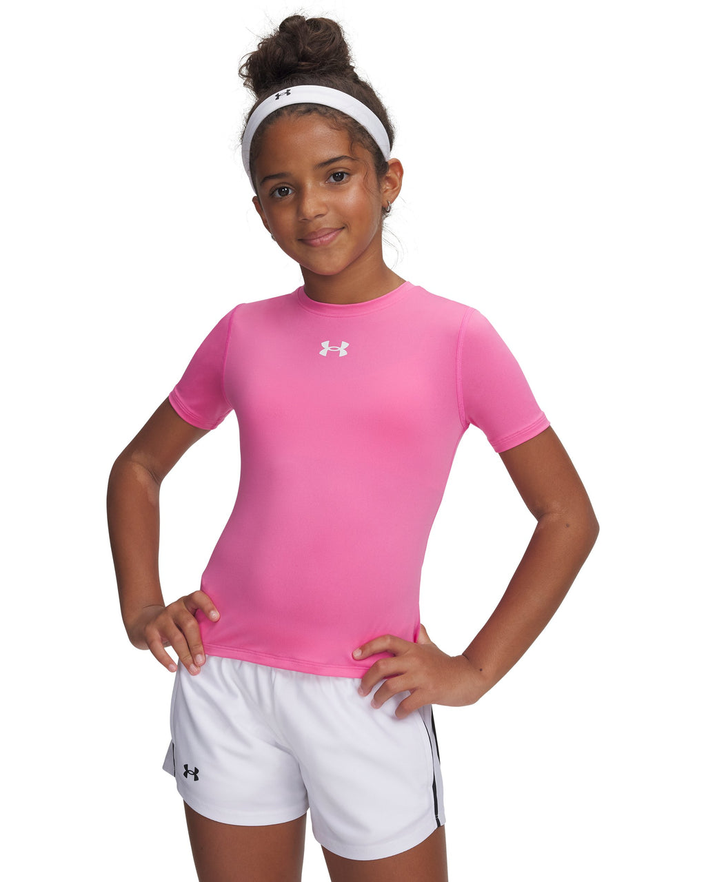 Under Armour Girls' HeatGear Short Sleeve