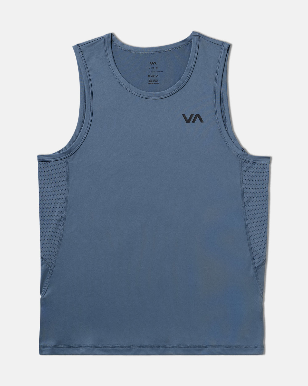 RVCA Sport Vent Tank Top - Vintage Navy flat
