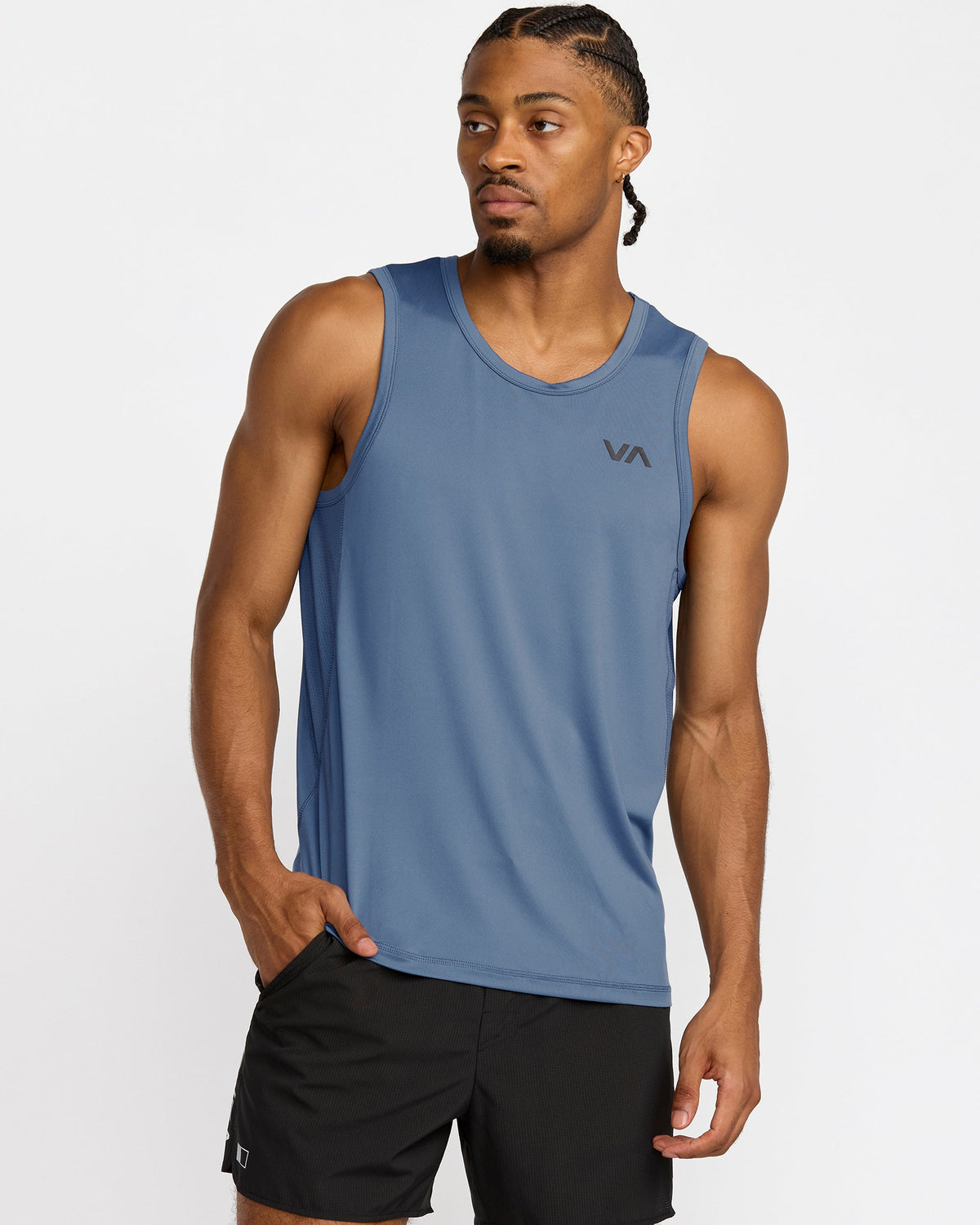RVCA Sport Vent Tank Top - Vintage Navy