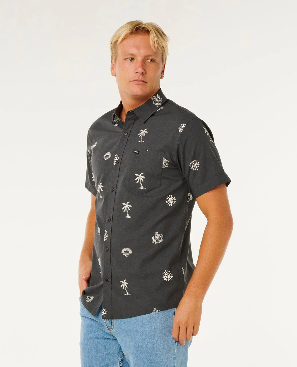 Ripcurl Men's Sessions Short Sleeve Shirt