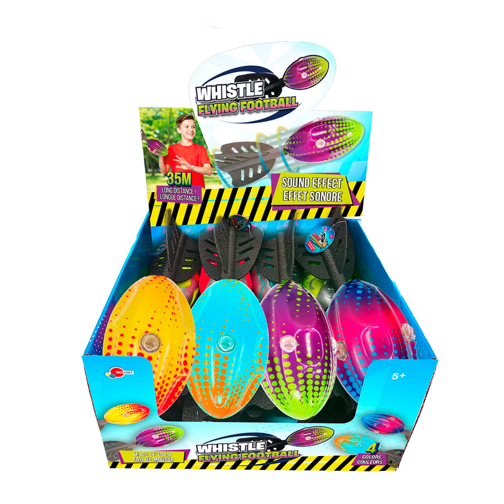 Group Ricochet Whistle Vortex Flying Football - Assorted