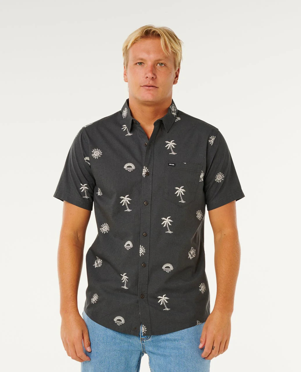 Ripcurl Men's Sessions Short Sleeve Shirt