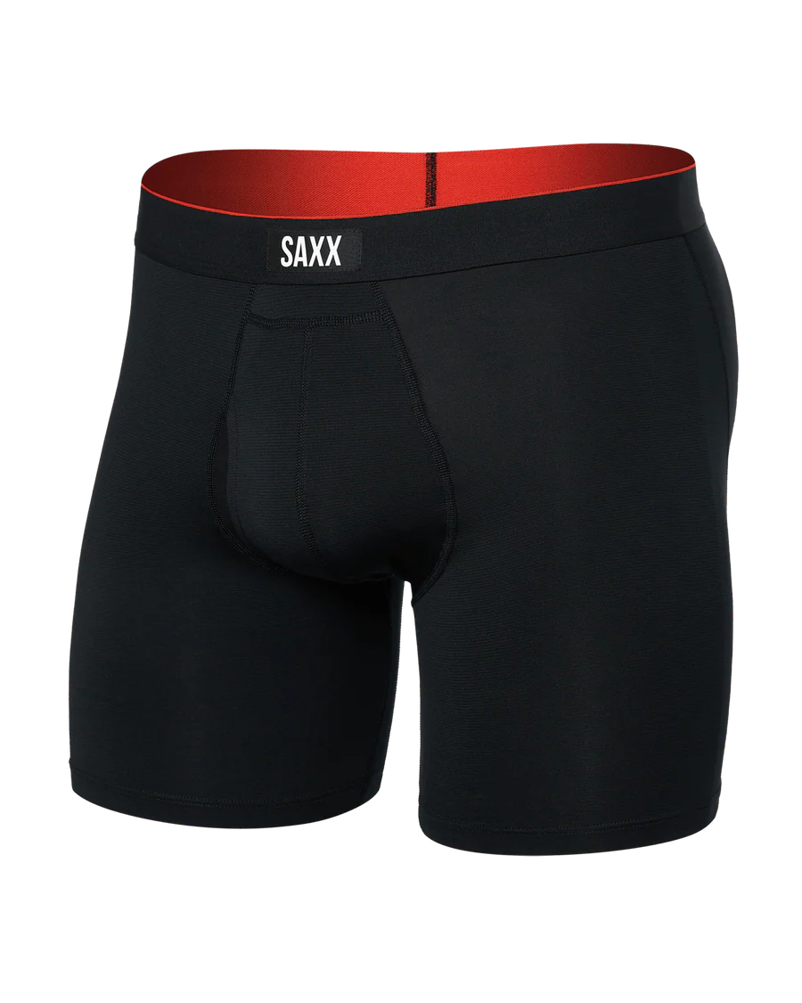 Saxx Multi-Sport Mesh Boxer Brief - Black