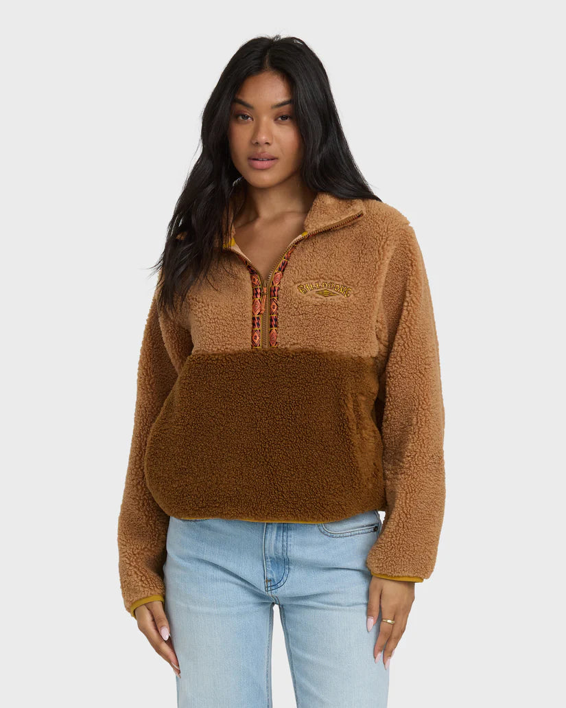 Billabong Women's A/Div Horizon Mock Neck Half Zip Sweatshirt