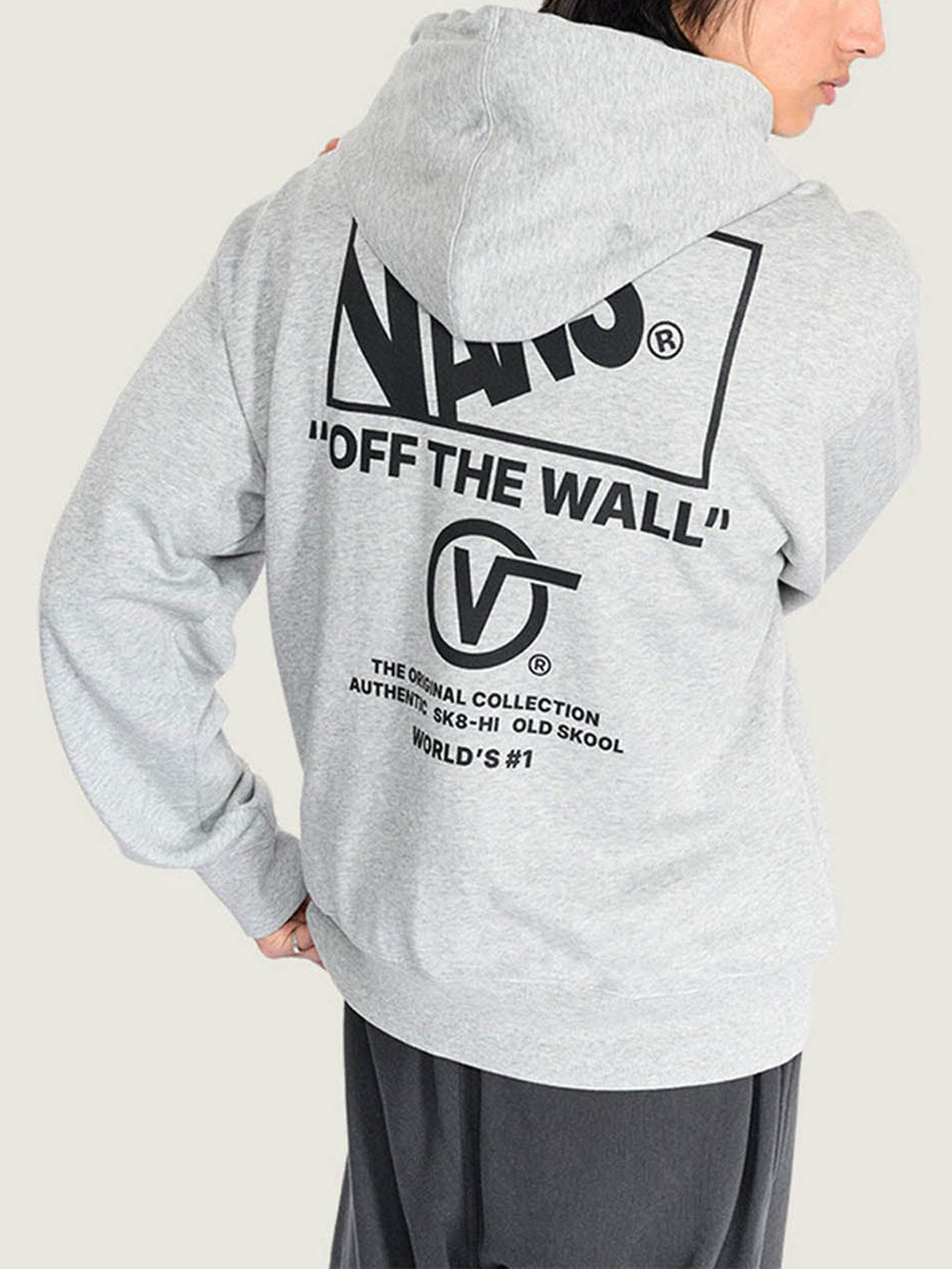 Vans Stacked Hi Pullover Hoodie - Cement Heather back