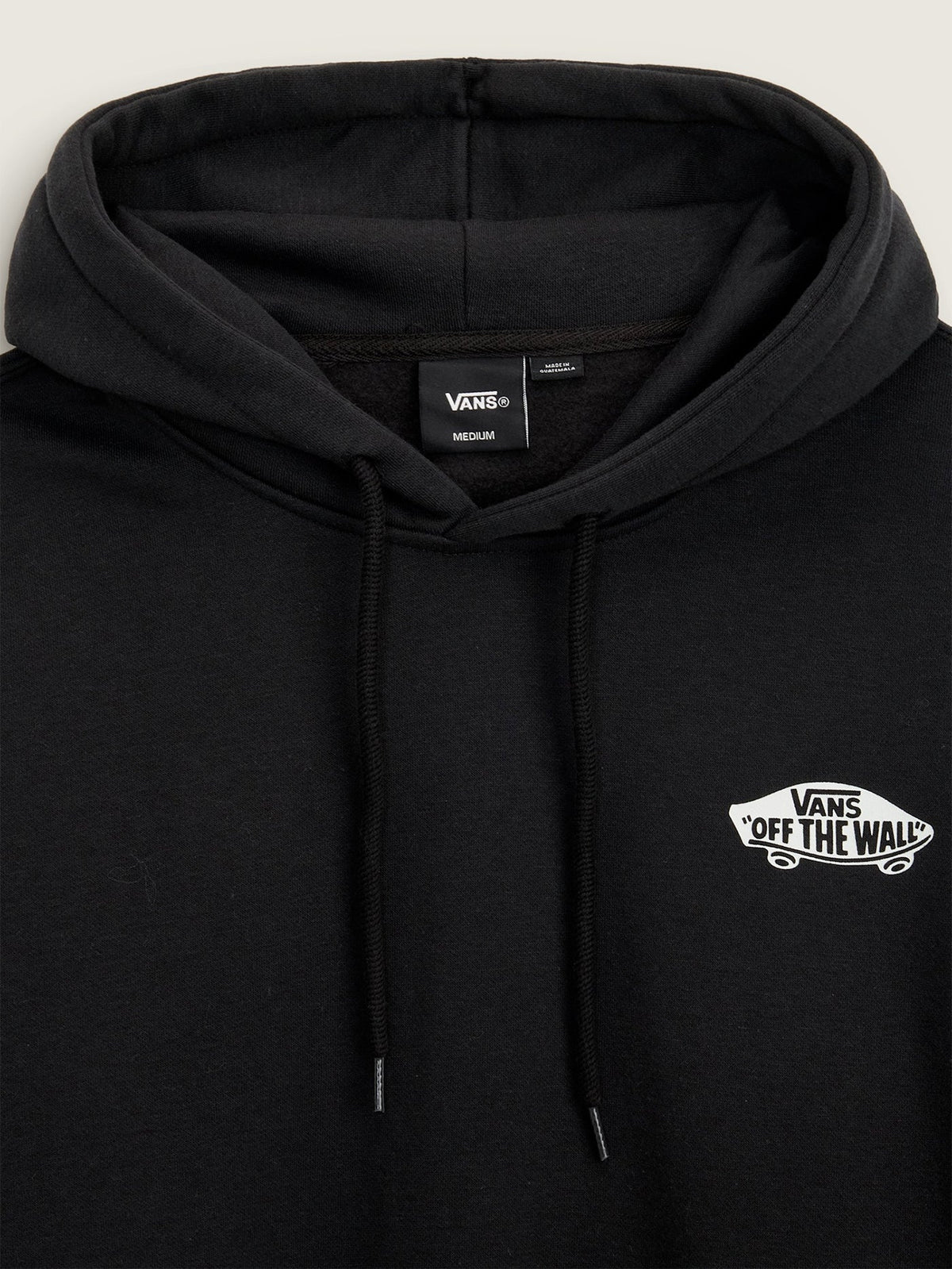 Vans Men's Double Standard Pullover Hoodie - Black/White detail