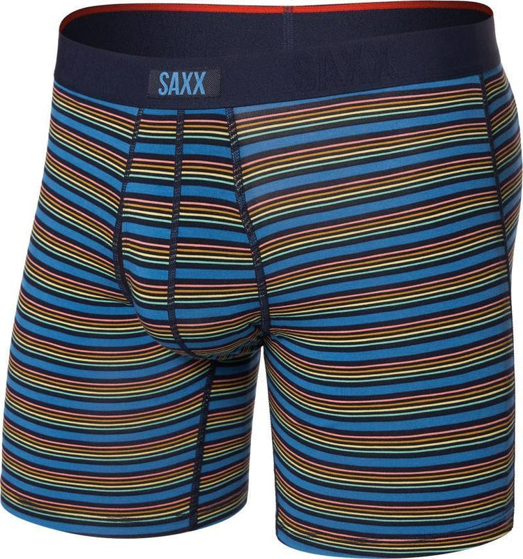 Saxx Vibe Xtra Soft Comfort Boxer Brief - Mini Rugby Lake - Blue