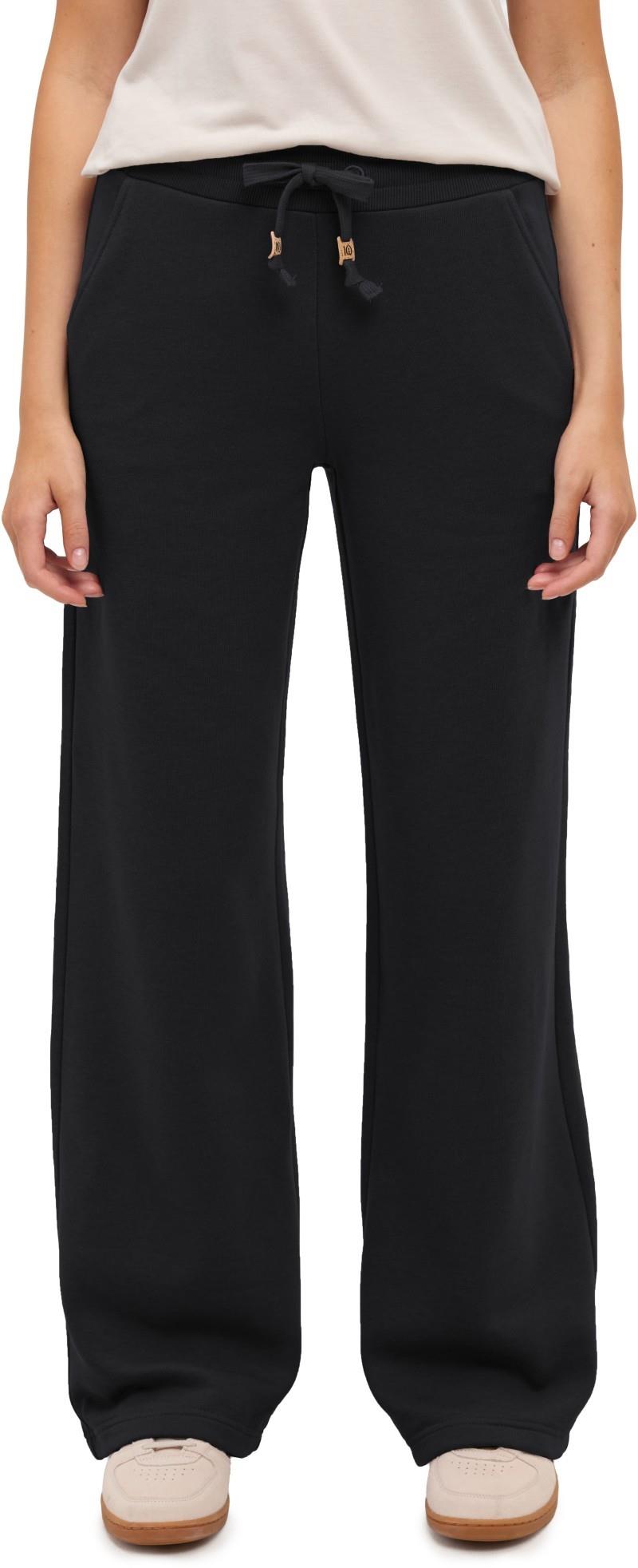 Tentree Women's Bamone Wide Leg Sweatpant - Meteorite Black - front