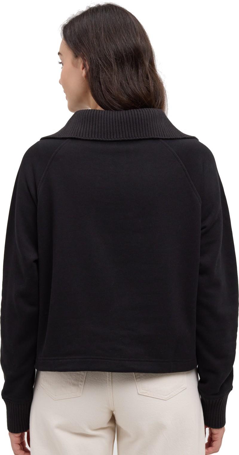 Tentree Women's Niagara Quarter Zip - Meteorite Black - back