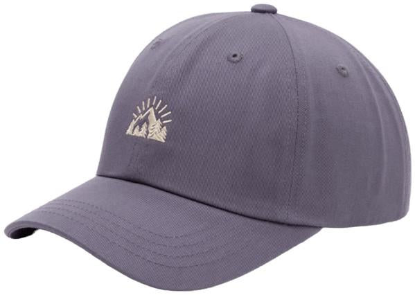 Tentree Snowy Views Peak Hat - Shadow / Pale Oak, three-quarter front