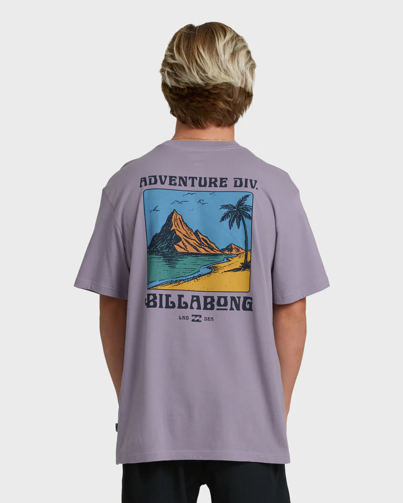 Billabong Men's Post Cards Adiv Premium Short Sleeve T-Shirt