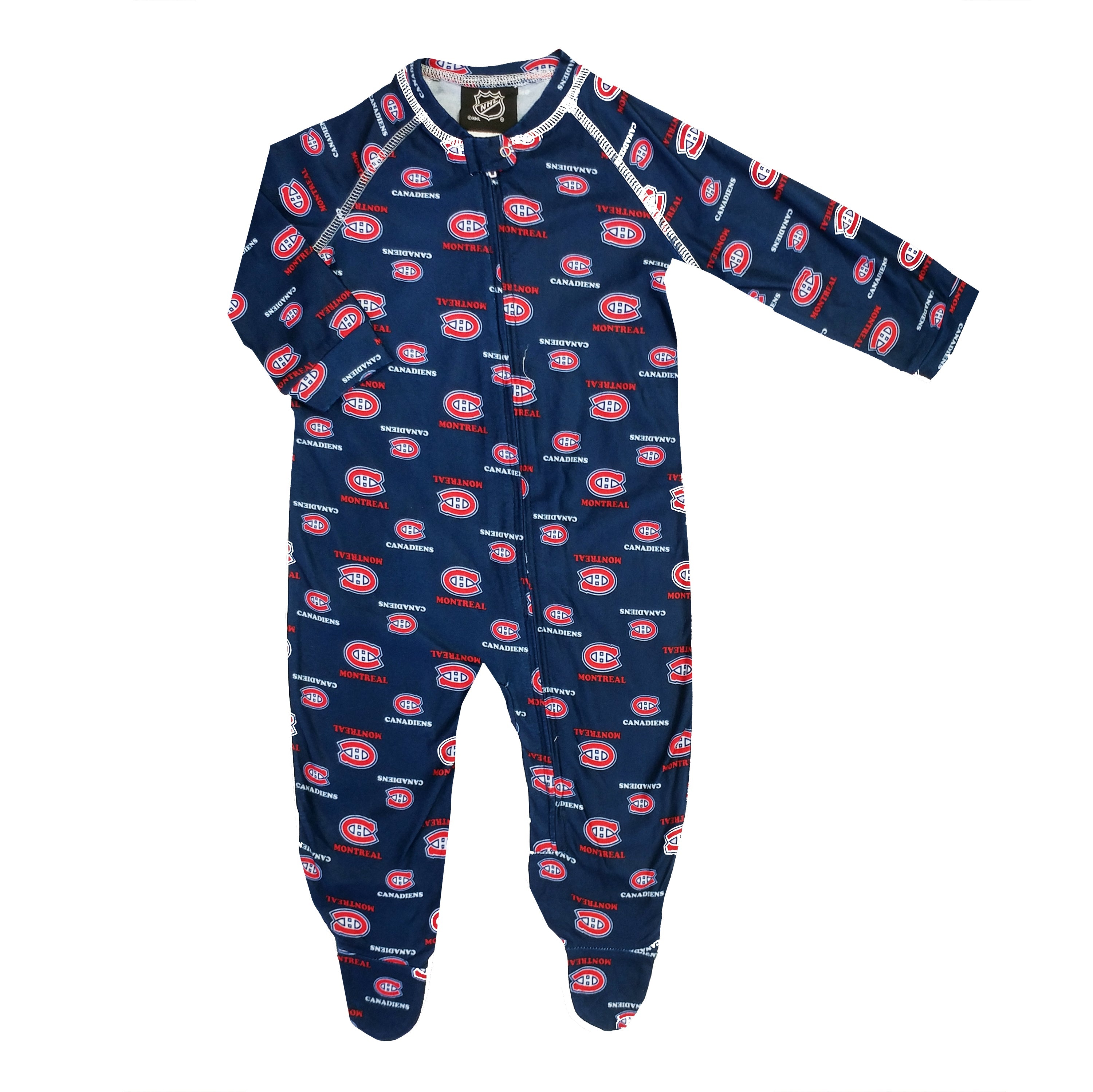 Outerstuff Montreal Canadiens NHL Raglan Zip Coverall Infant