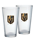 Inglasco Vegas Golden Knights 2-Pack Mixing Glass Set