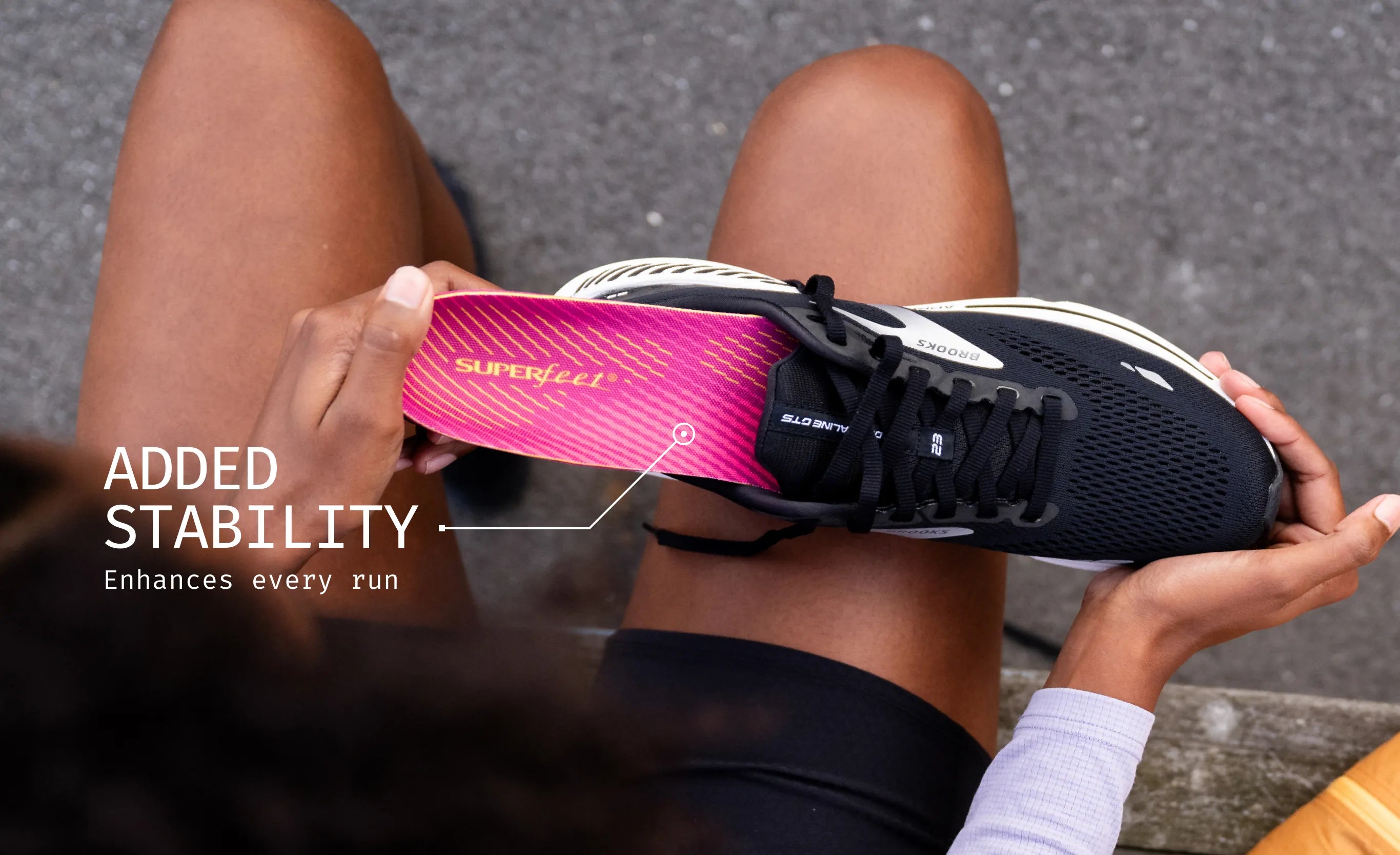 Superfeet Run Women's Comfort insole - side view