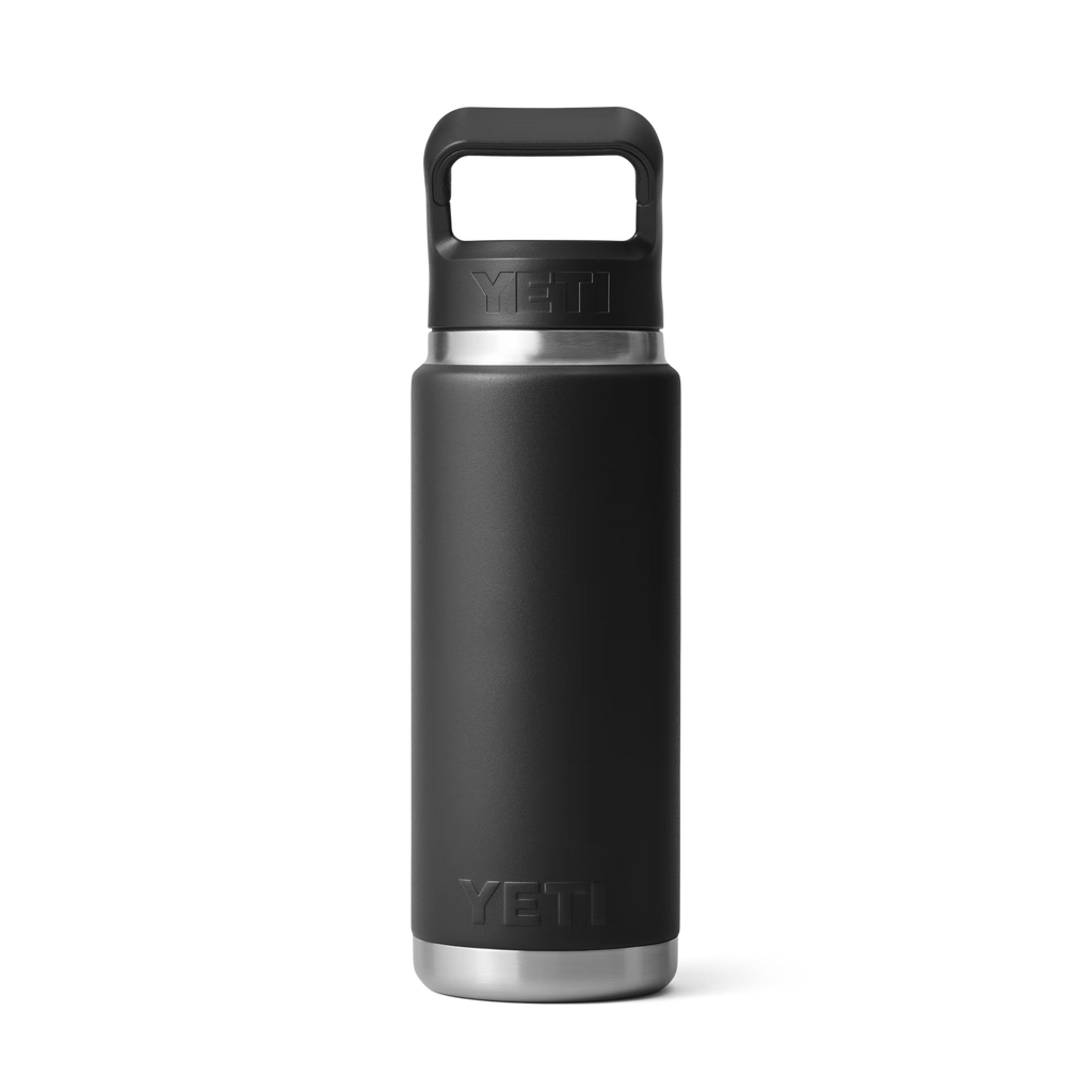 Yeti Rambler 26oz Bottle With Colour-Matched Straw Cap - Black