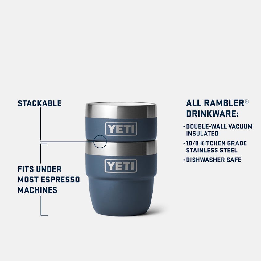 Yeti Rambler 4oz Stackable Cups With Durasip Ceramic Lining - 2 Pack