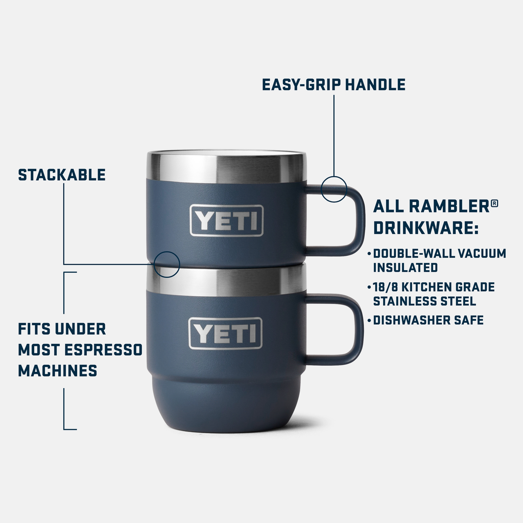 Yeti Rambler 6oz Stackable Mugs 2 Pack