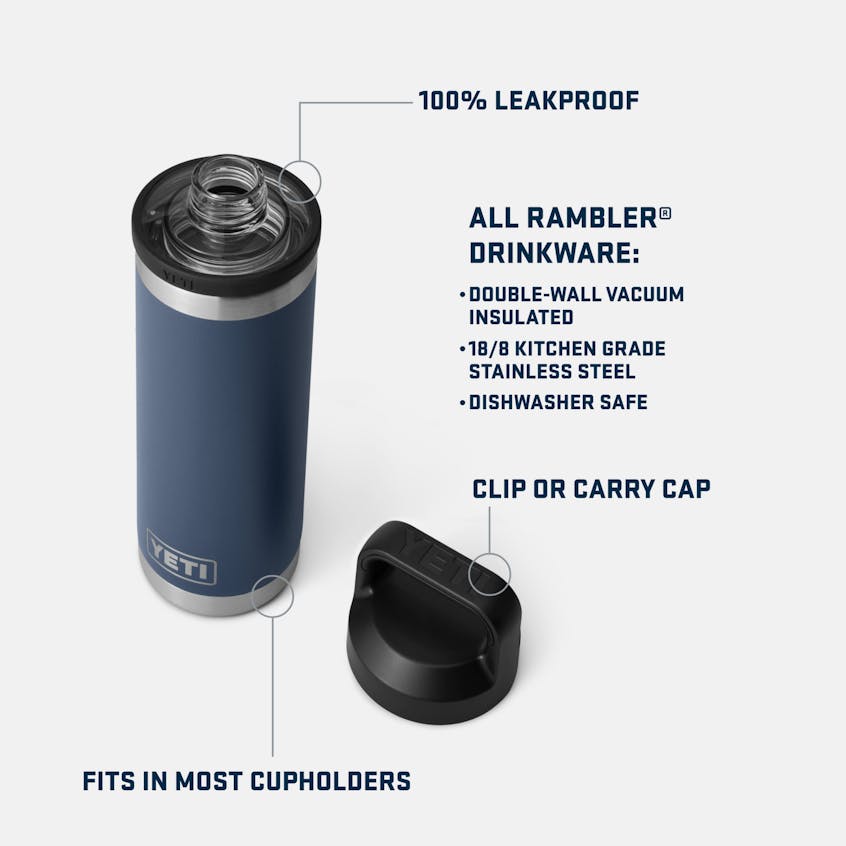 Yeti Rambler 18oz Bottle With Colour-matched Chug Cap