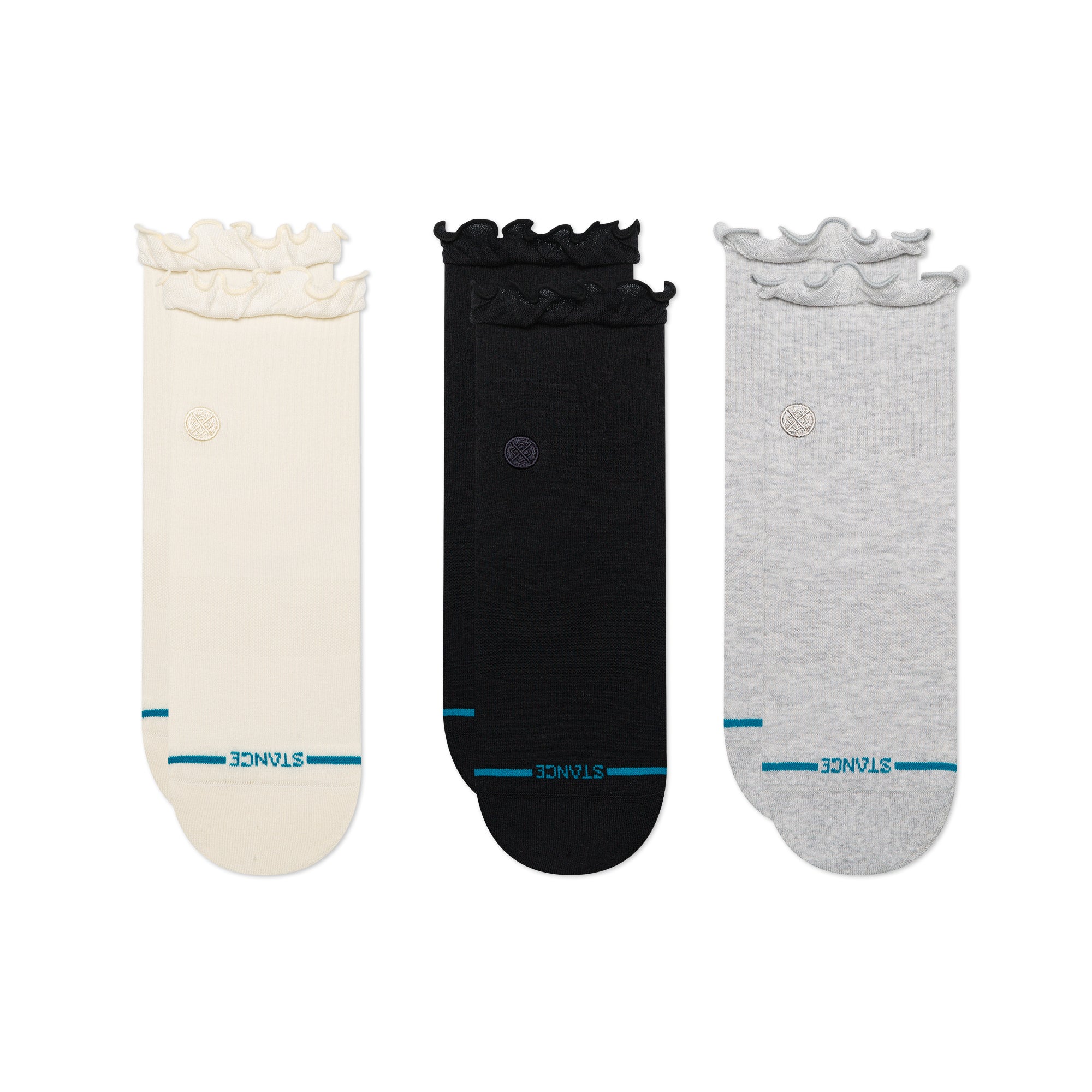 Stance Women's Ruffle Icon Quarter Socks 3 Pack