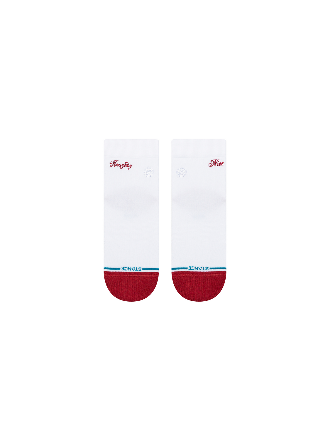 Stance Women's Naughty Or Nice Quarter Socks - WHITE, alternate view