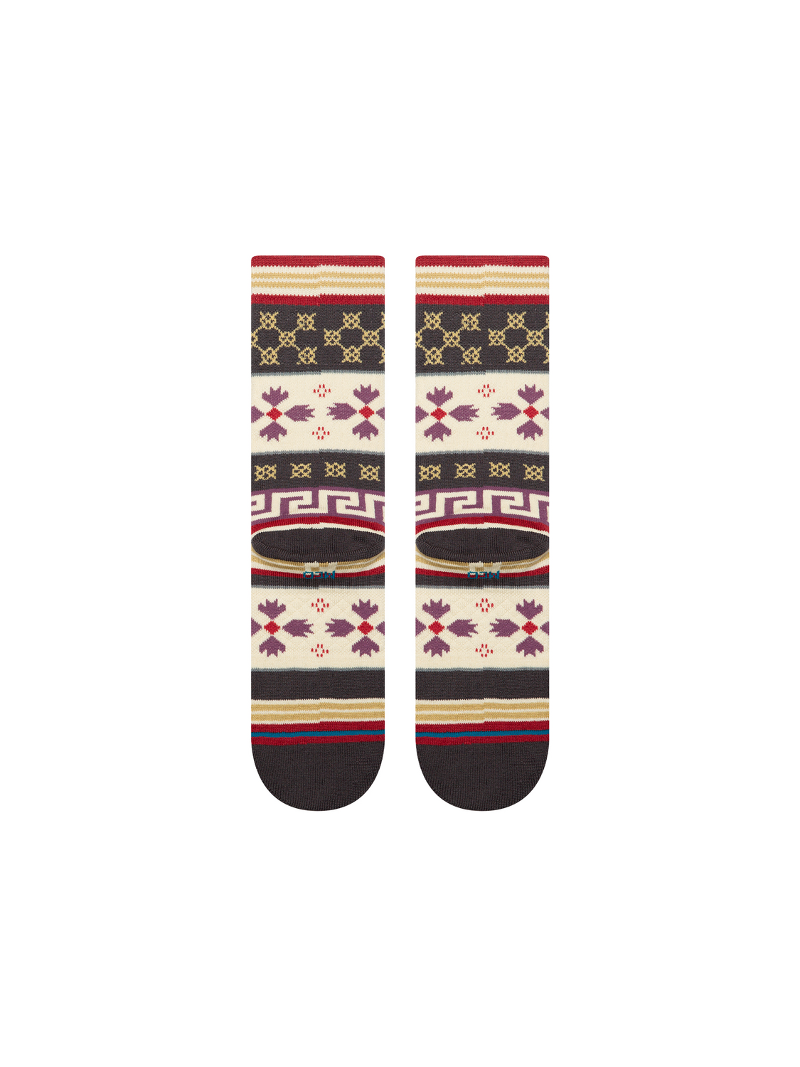 Stance Women's Tis The Season Crew Socks - MULTI, back view