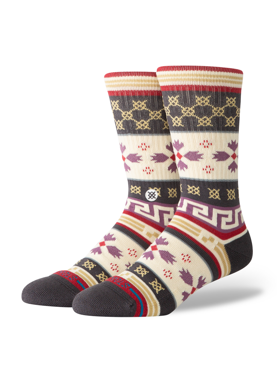 Stance Women's Tis The Season Crew Socks - MULTI, front view