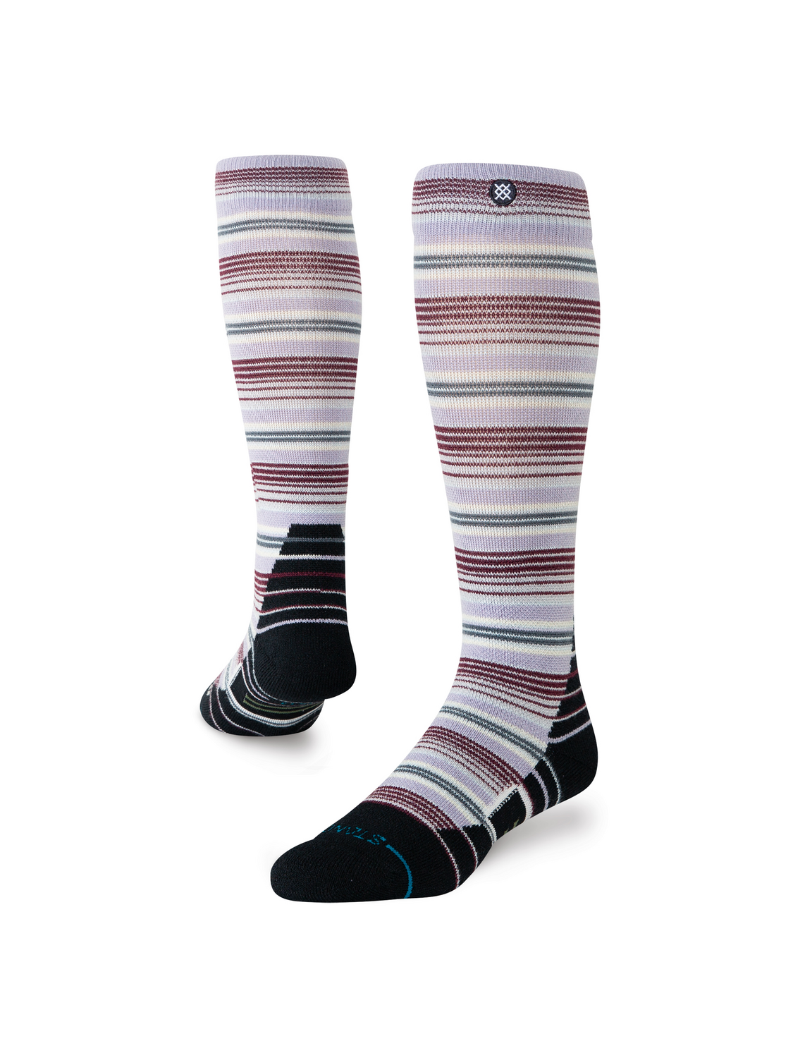 Stance Women's Serape Mid Wool Snow OTC Socks - Lilac
