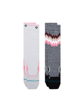 Stance Women's 2X Mid Poly Snow OTC Socks - 2 Pack - Grey