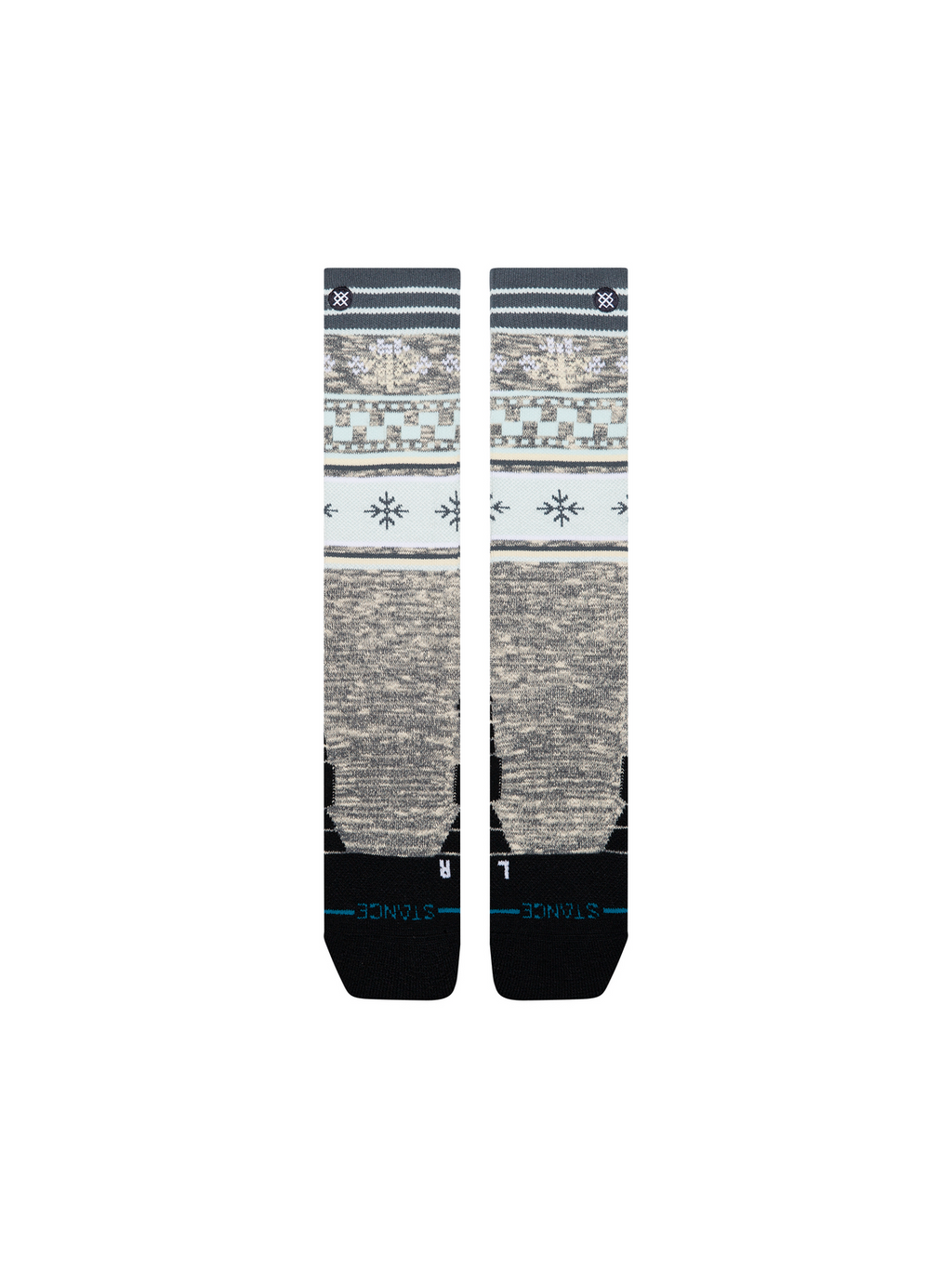 Stance Women's Flake Mid Poly Snow OTC Socks - Ice Blue detail