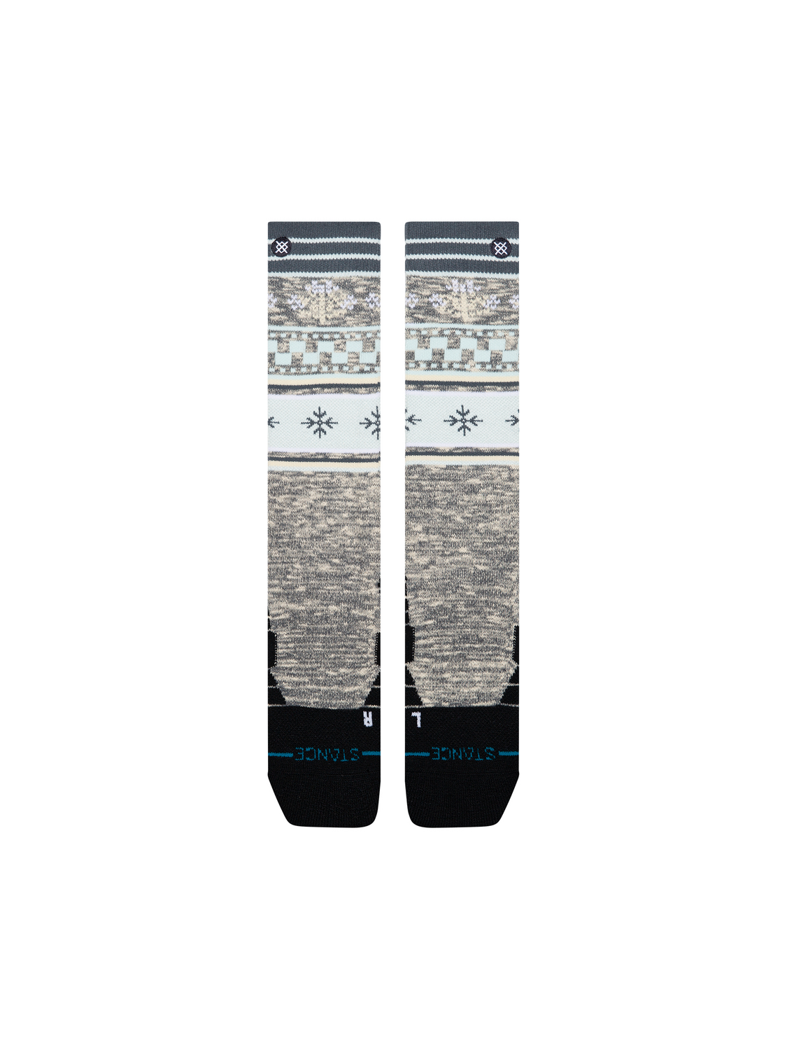 Stance Women's Flake Mid Poly Snow OTC Socks - Ice Blue detail