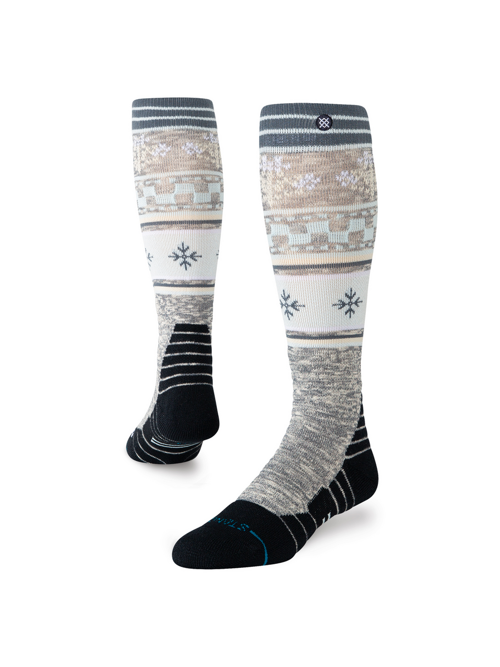 Stance Women's Flake Mid Poly Snow OTC Socks - Ice Blue