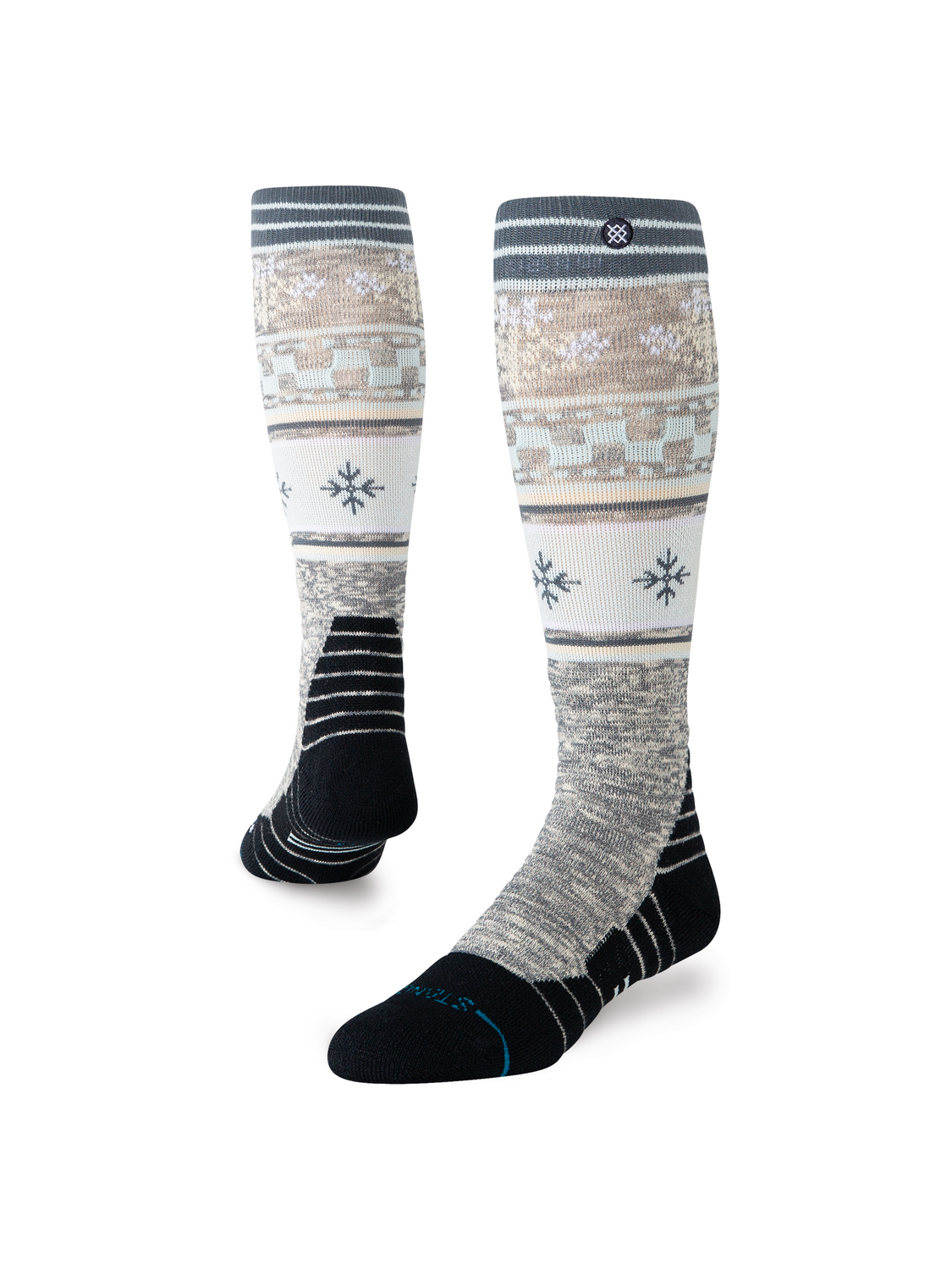 Stance Women's Flake Mid Poly Snow OTC Socks - Ice Blue