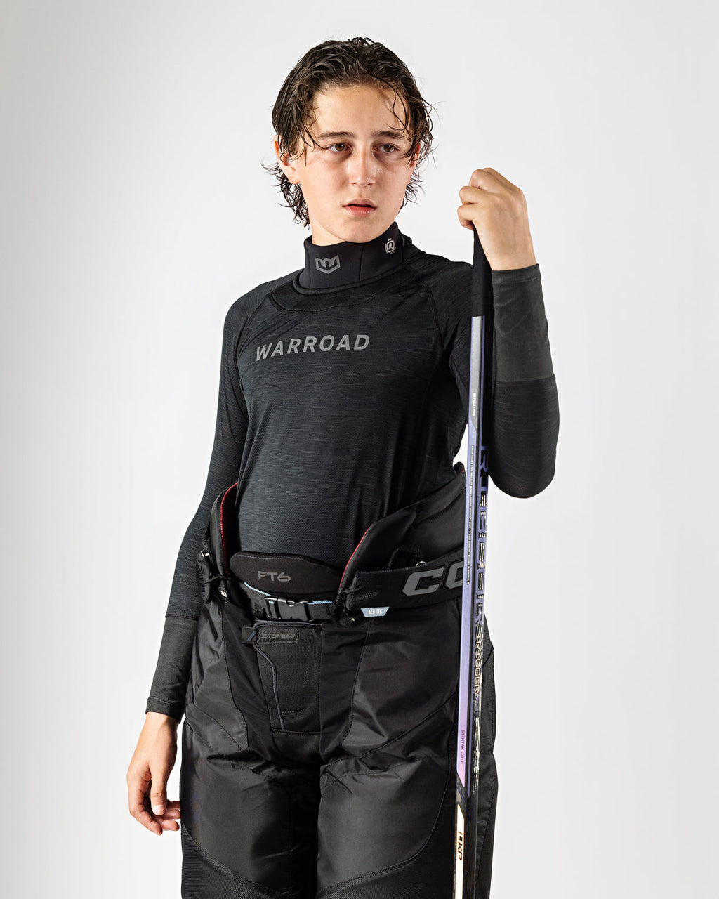 Warroad Youth Core TILO Neck & Wrist Top - Black - front