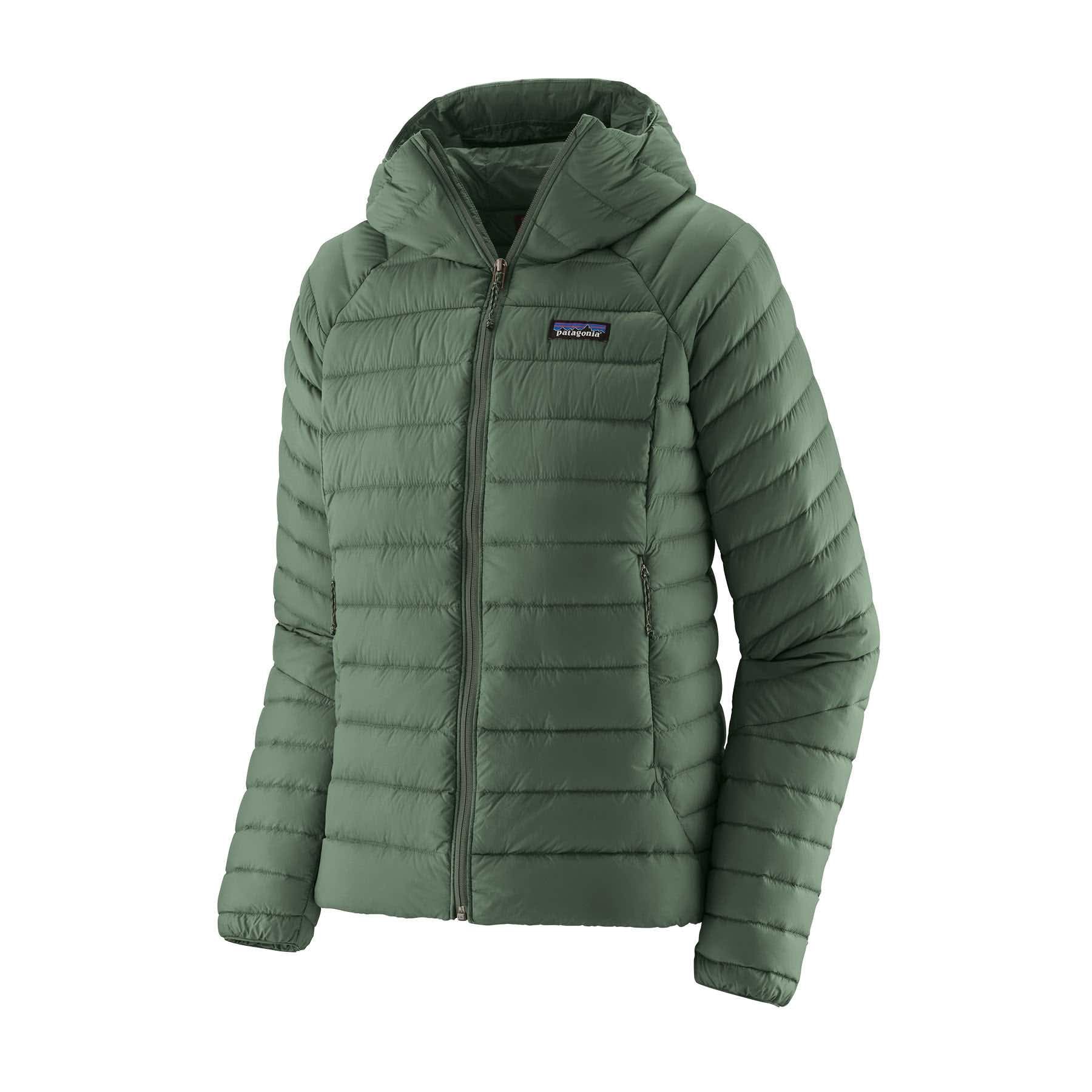 Patagonia Women's Down Sweater Hoody - CANOPY GREEN